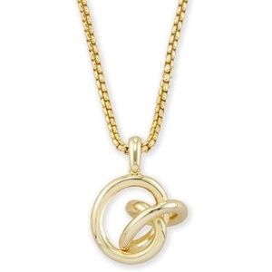 Kendra Scott Presleigh Knot Pendant Neckalce in Gold